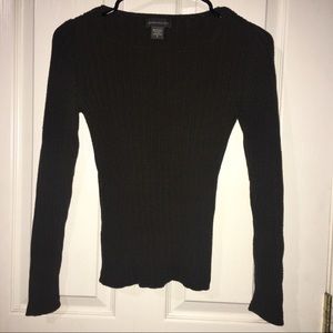 🍂 BANANA REPUBLIC | Black Ribbed Sweater M 🍂